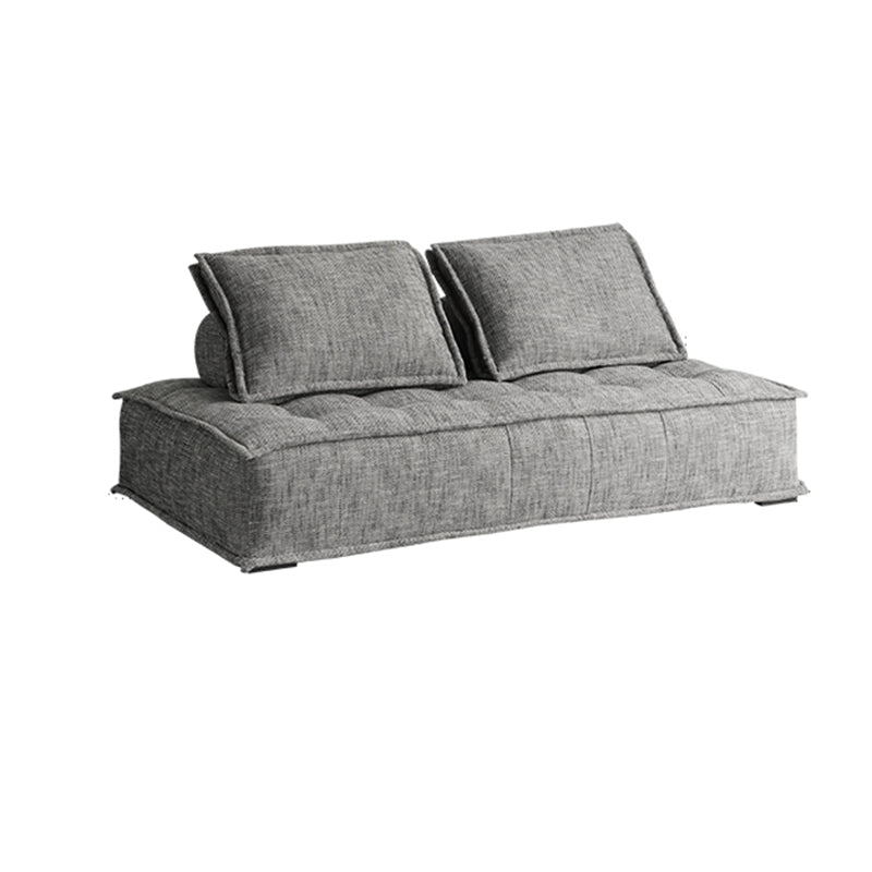 Contemporary Pillows Standard Armless Linen Stationary Seating