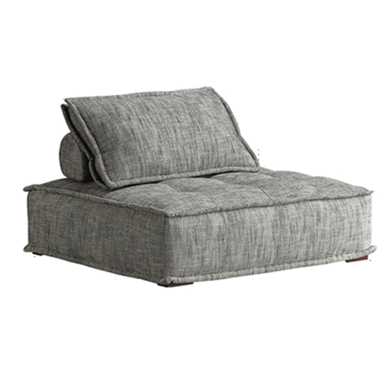 Contemporary Pillows Standard Armless Linen Stationary Seating