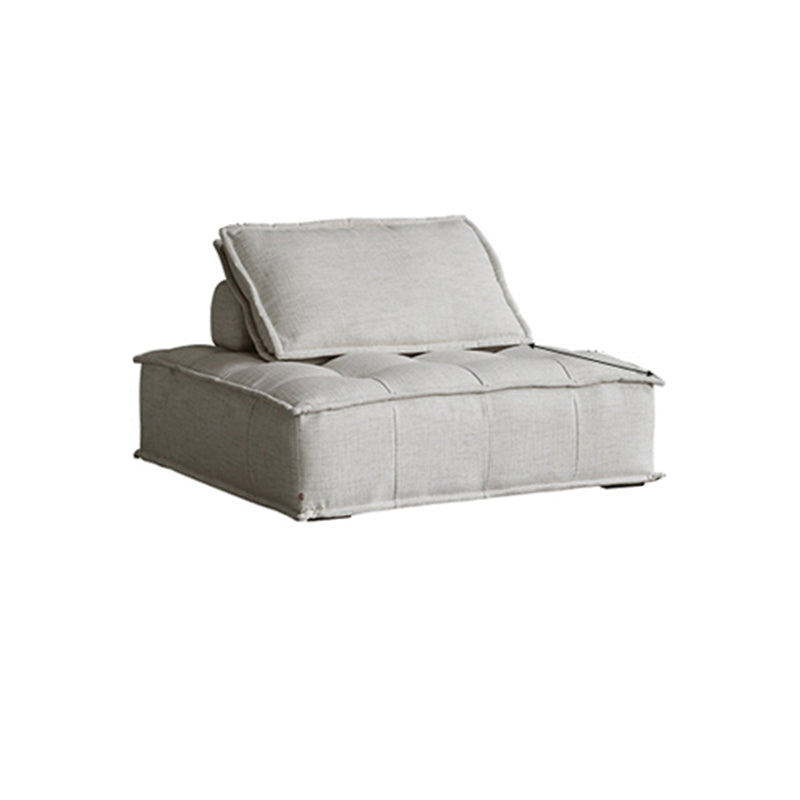 Contemporary Pillows Standard Armless Linen Stationary Seating