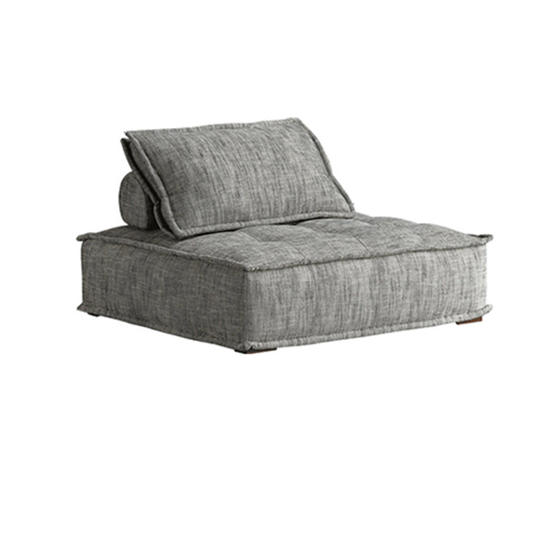 Contemporary Pillows Standard Armless Linen Stationary Seating