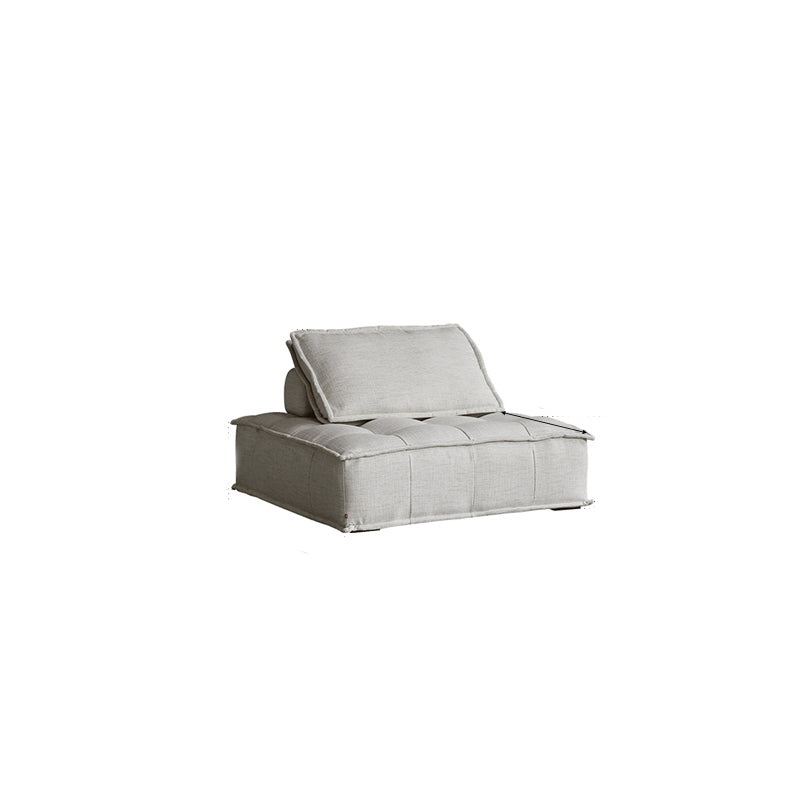 Contemporary Pillows Standard Armless Linen Stationary Seating