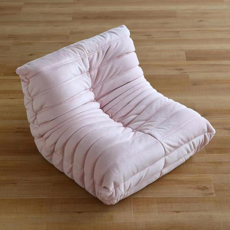 Armless Solid Color Accent Chair Set with Fabric Seat for Children