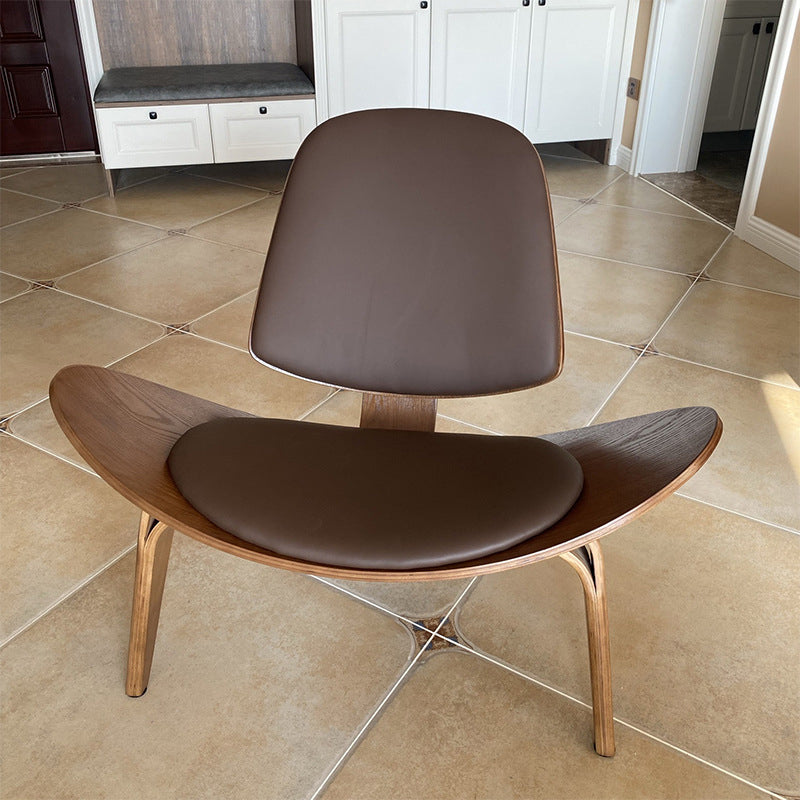 39.37" L x 32.28" W x 29.52" H Side Chair Solid Wood Accent Chair