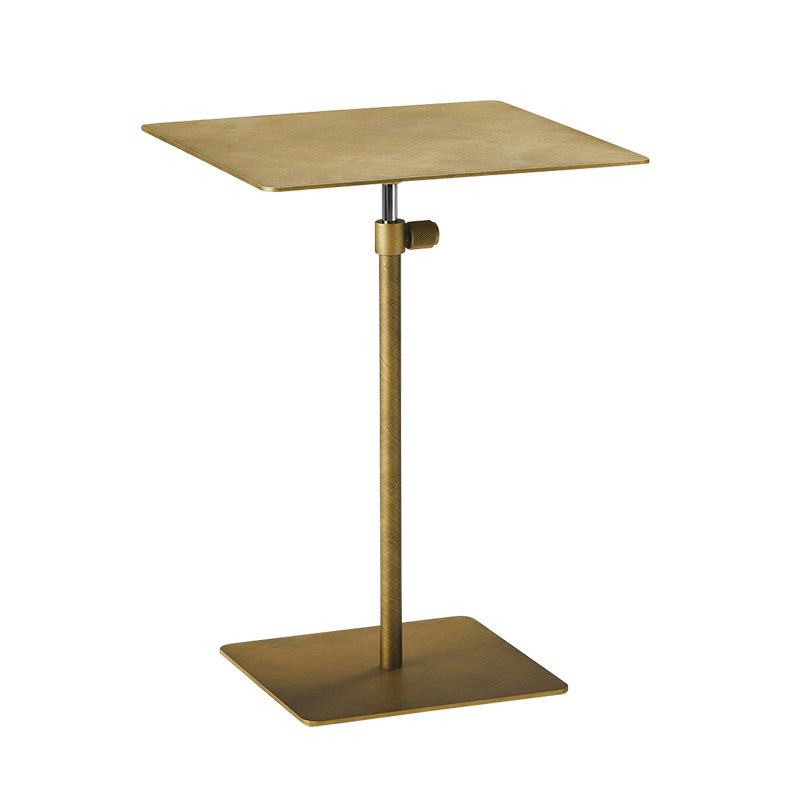 Modern Style Round/square Metal Table with Square Base Coffee Table