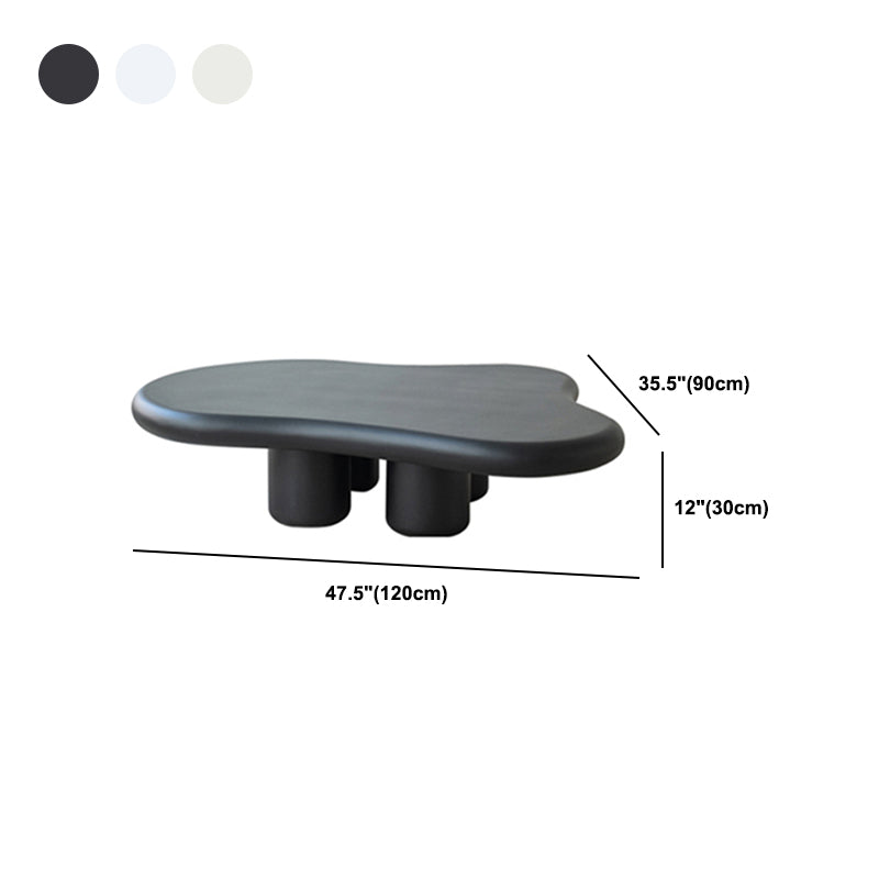 Solid Wood 4 Legs Coffee Table Modern Minimalist Coffee Table