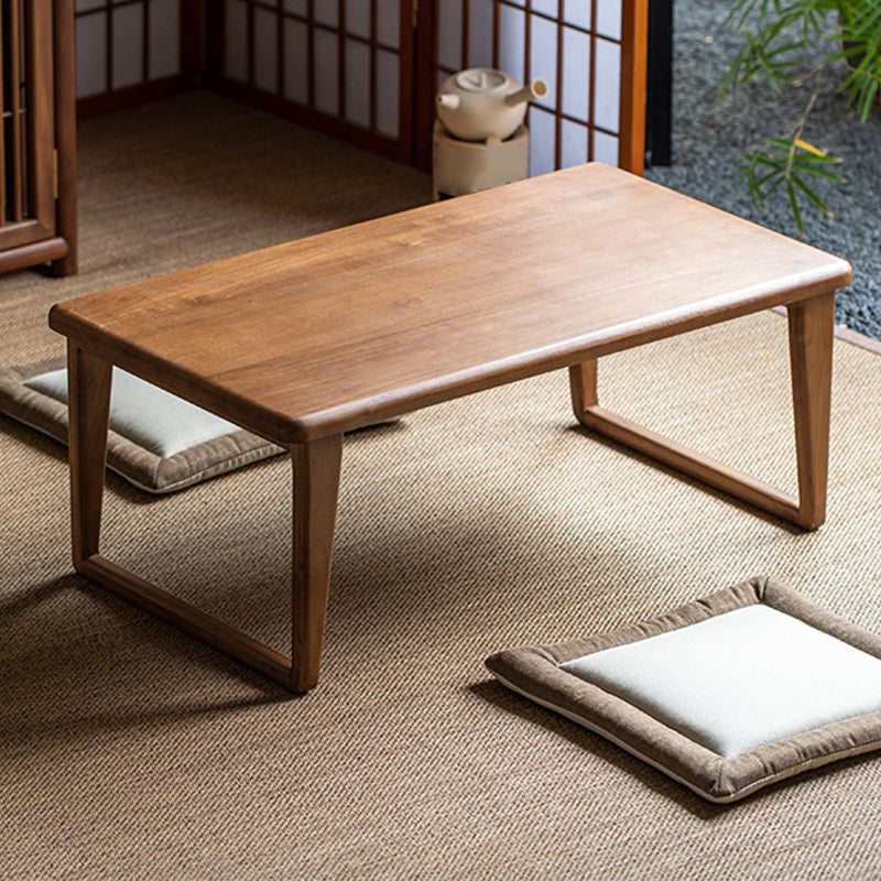 Solid Wood Rectangle Coffee Table Modern Minimalist Coffee Table