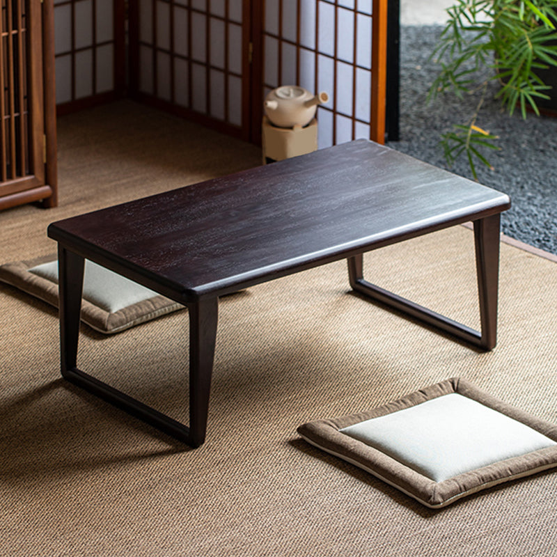 Solid Wood Rectangle Coffee Table Modern Minimalist Coffee Table