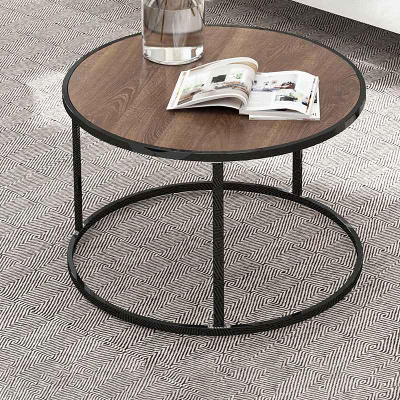 2 Piece Bunching Tables Solid Wood Coffee Table for Living Room