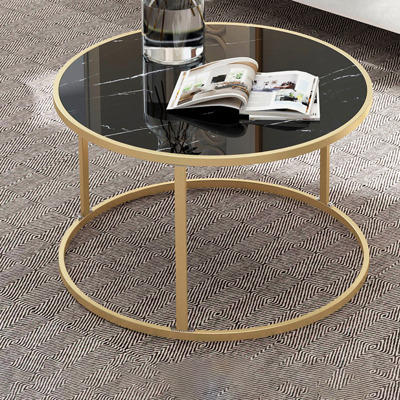 2 Piece Bunching Tables Solid Wood Coffee Table for Living Room