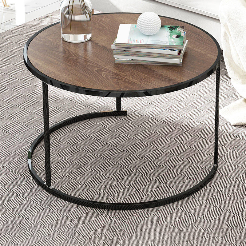2 Piece Bunching Tables Solid Wood Coffee Table for Living Room