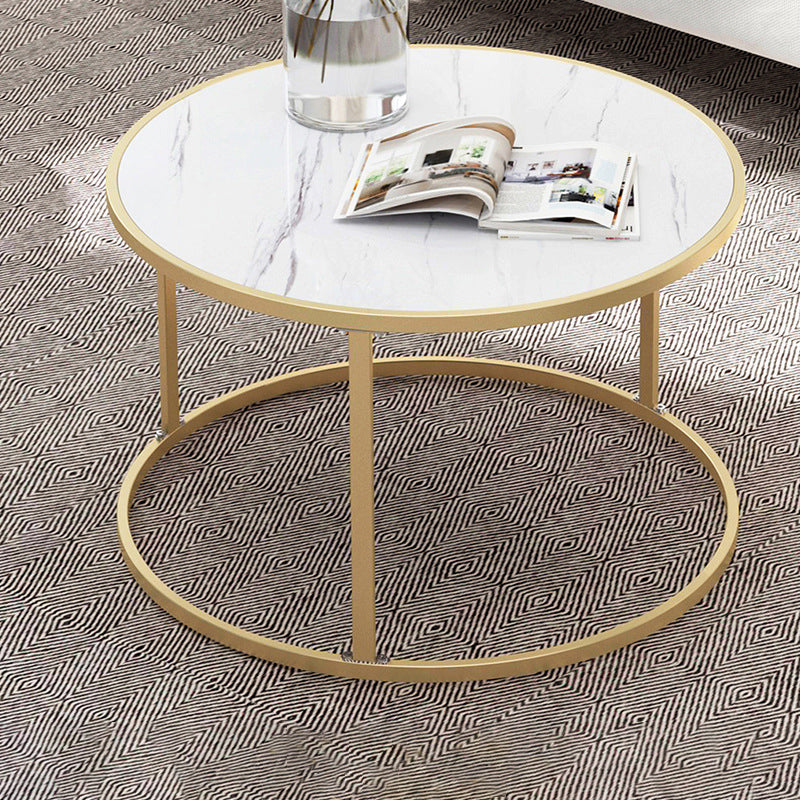 2 Piece Bunching Tables Solid Wood Coffee Table for Living Room