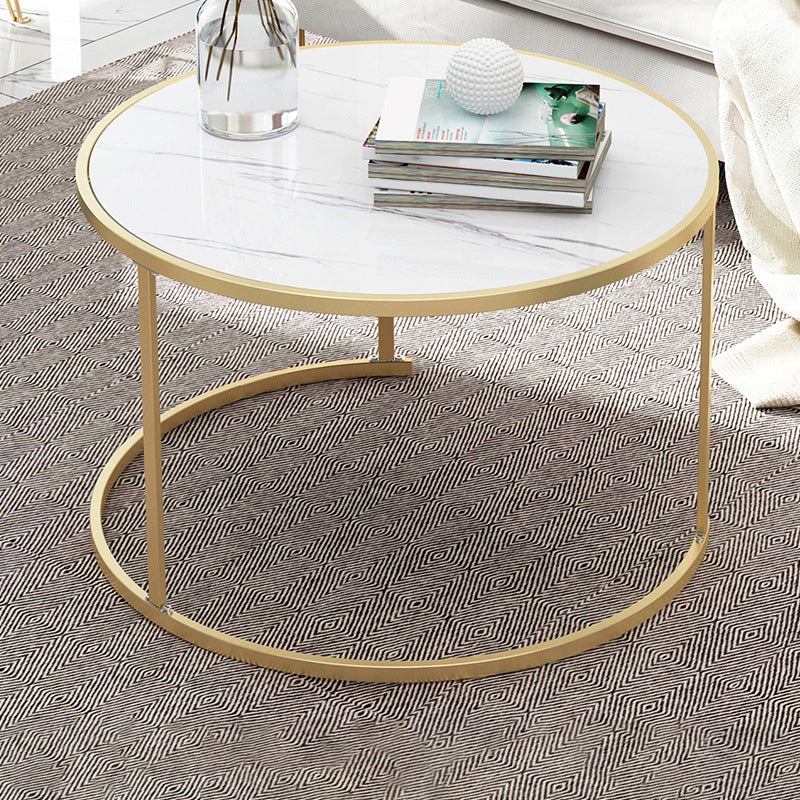 2 Piece Bunching Tables Solid Wood Coffee Table for Living Room