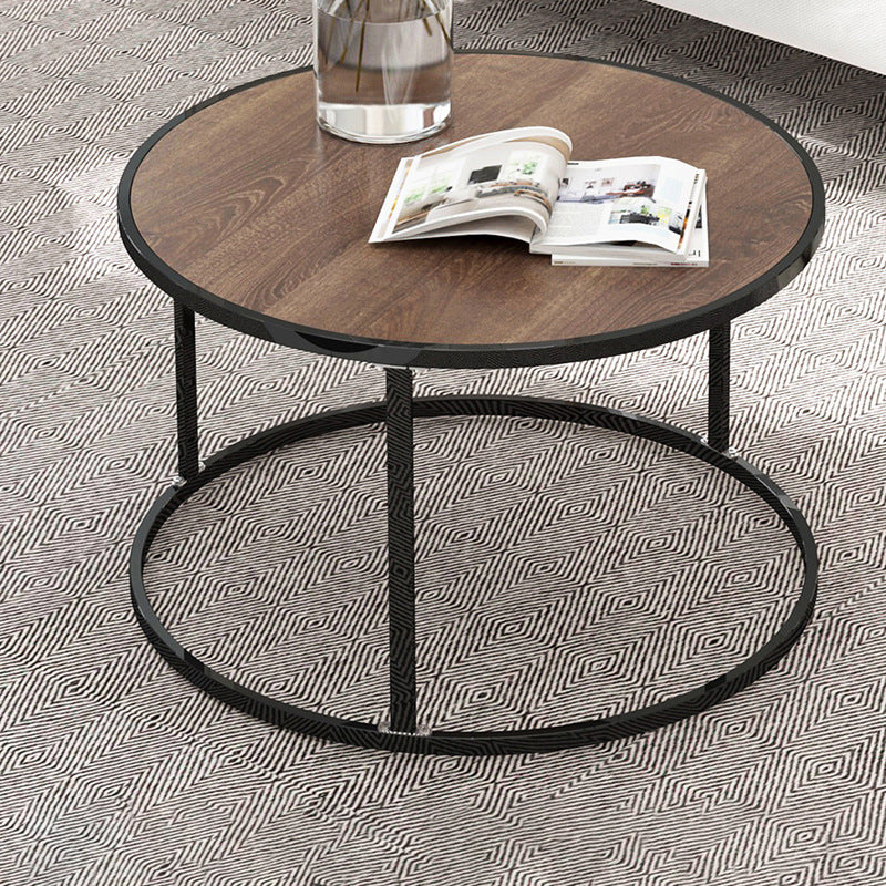 2 Piece Bunching Tables Solid Wood Coffee Table for Living Room