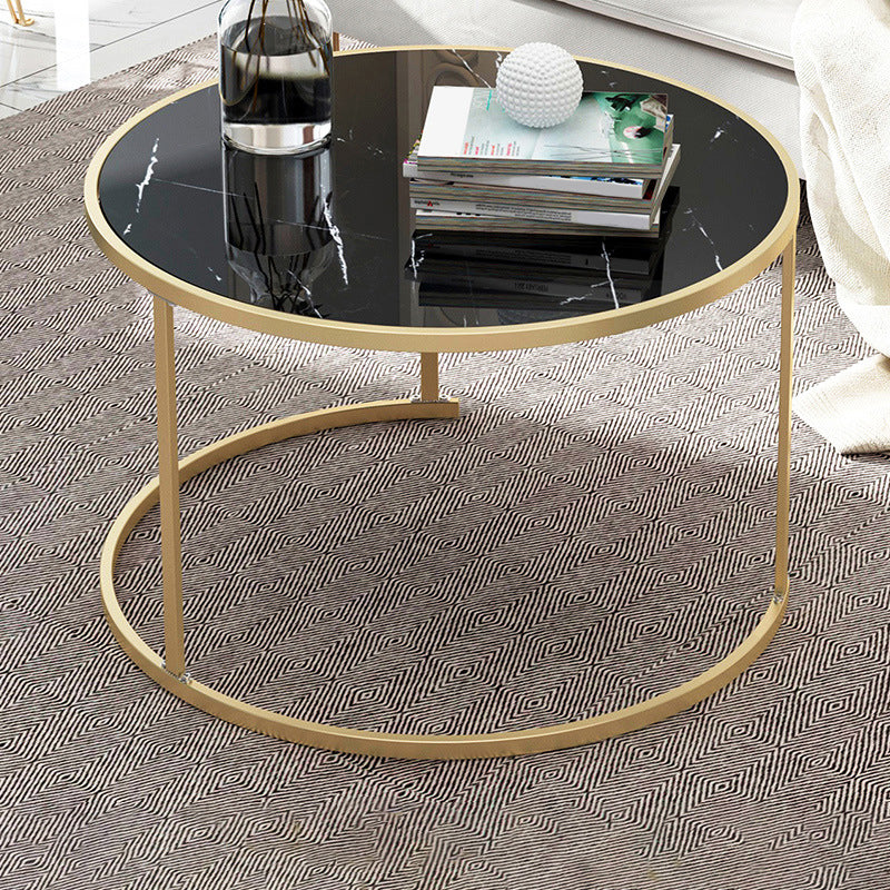 2 Piece Bunching Tables Solid Wood Coffee Table for Living Room