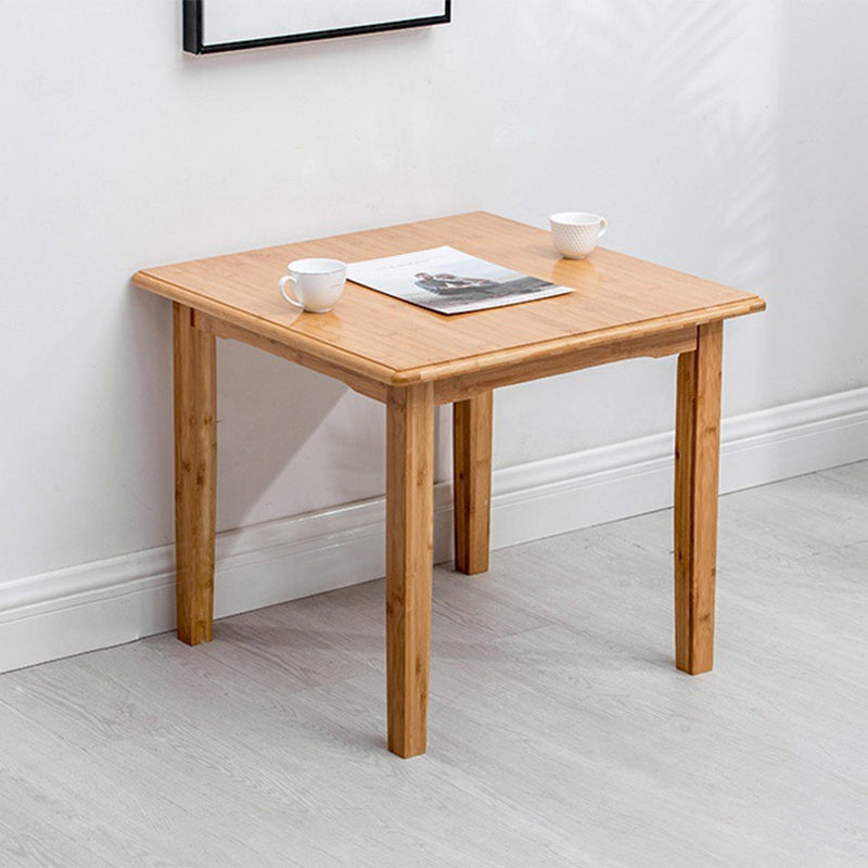 Nordic Rectangular Wooden Coffee Table 4 Legs Natural Cocktail Table