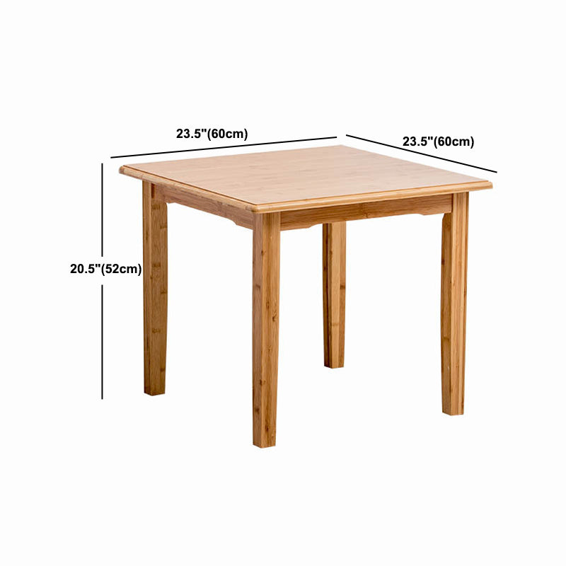 Nordic Rectangular Wooden Coffee Table 4 Legs Natural Cocktail Table