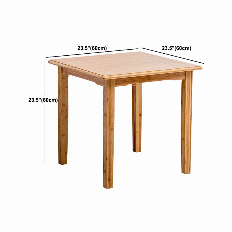 Nordic Rectangular Wooden Coffee Table 4 Legs Natural Cocktail Table