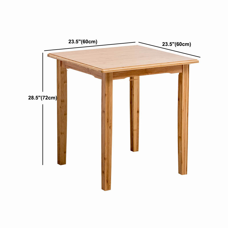 Nordic Rectangular Wooden Coffee Table 4 Legs Natural Cocktail Table