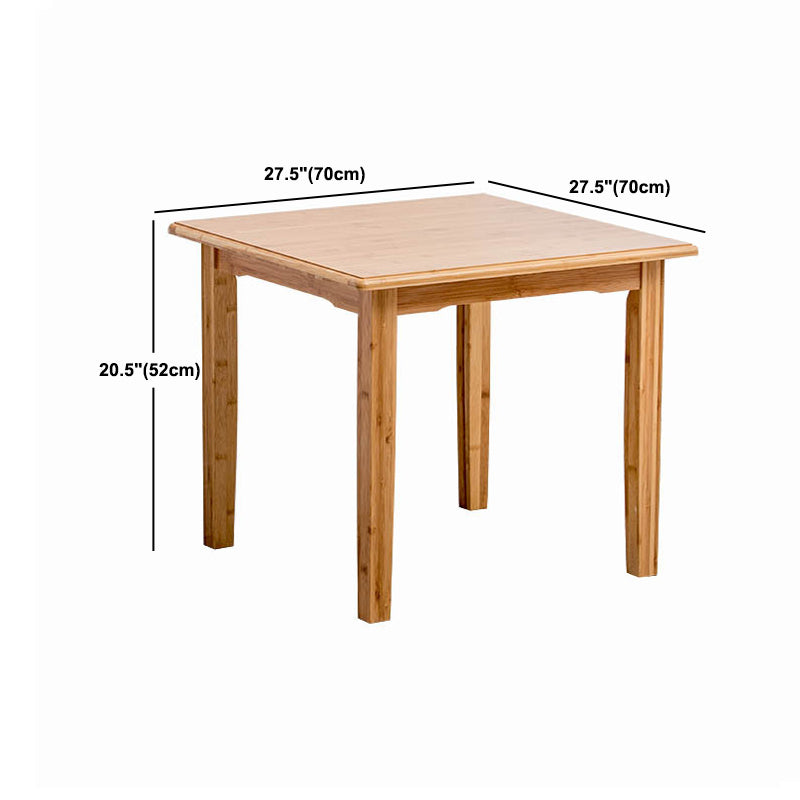 Nordic Rectangular Wooden Coffee Table 4 Legs Natural Cocktail Table