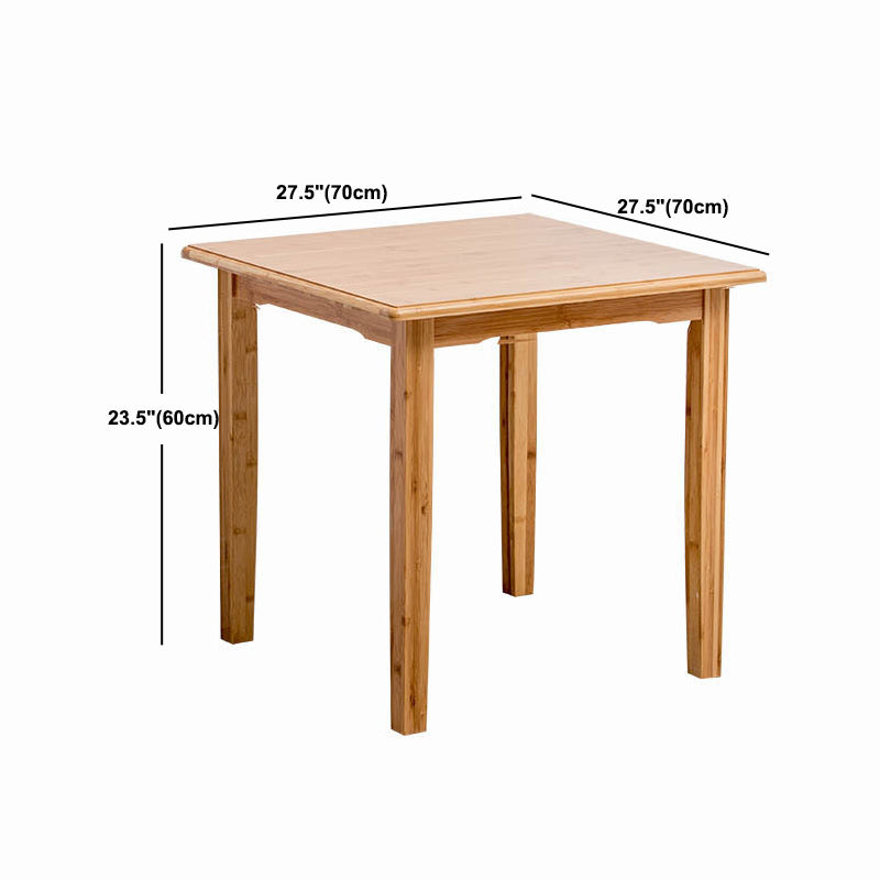 Nordic Rectangular Wooden Coffee Table 4 Legs Natural Cocktail Table