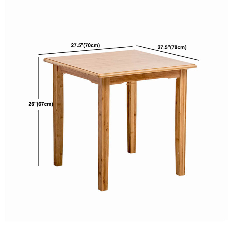 Nordic Rectangular Wooden Coffee Table 4 Legs Natural Cocktail Table