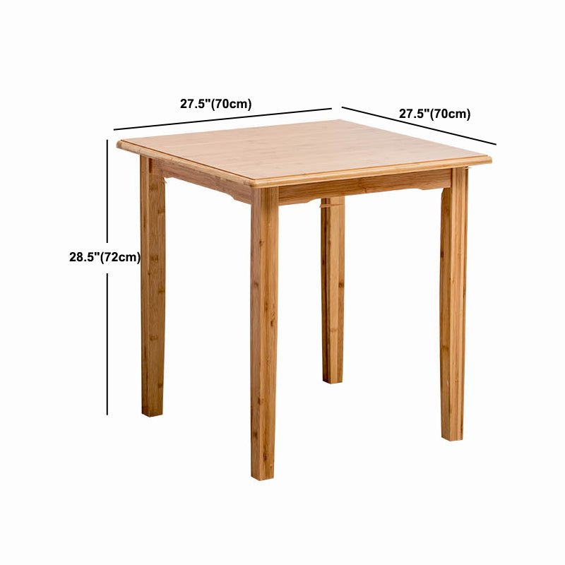 Nordic Rectangular Wooden Coffee Table 4 Legs Natural Cocktail Table