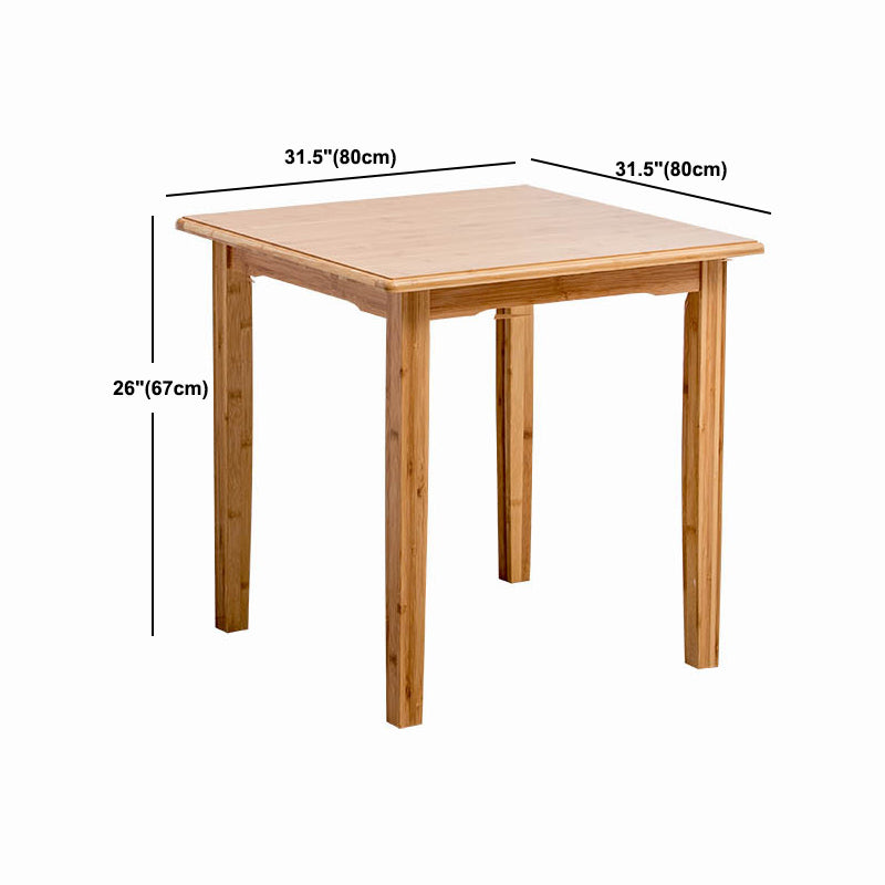 Nordic Rectangular Wooden Coffee Table 4 Legs Natural Cocktail Table