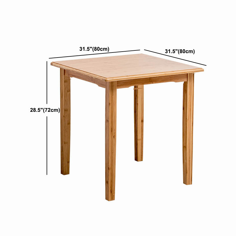 Nordic Rectangular Wooden Coffee Table 4 Legs Natural Cocktail Table