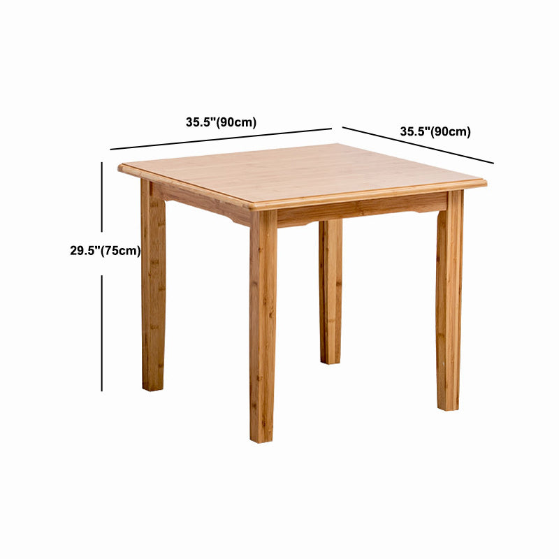 Nordic Rectangular Wooden Coffee Table 4 Legs Natural Cocktail Table