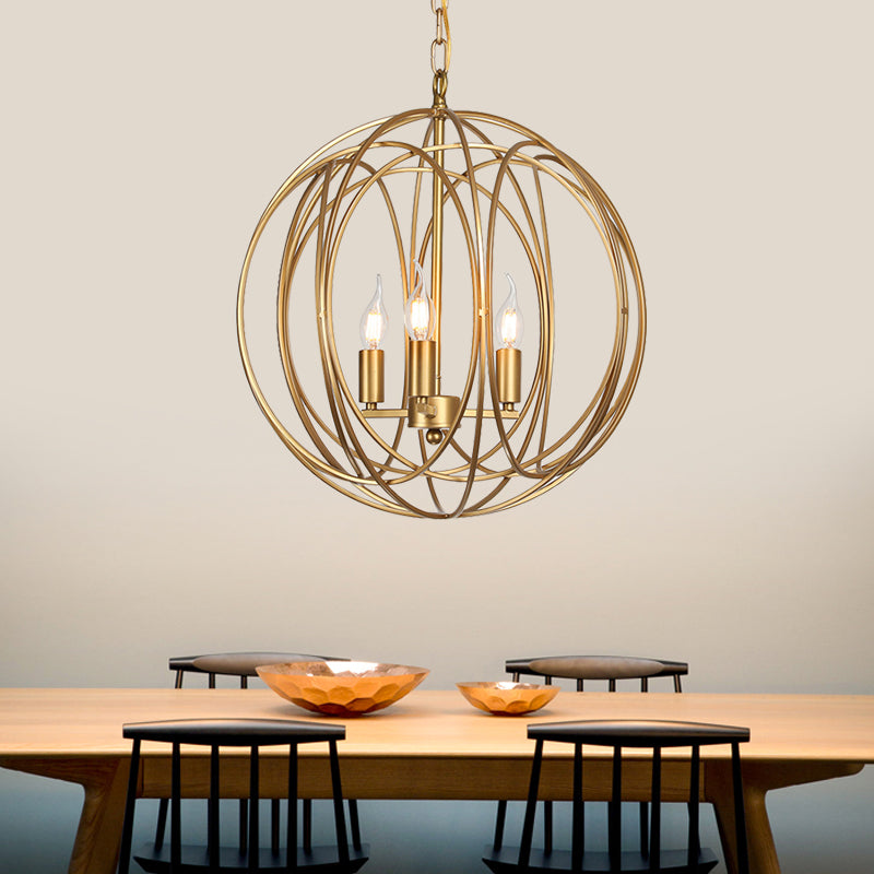 3 luci lampadario tradizionale a sospensione in metallo tradizionale candelabra soggiorno lampada a sospensione, 8 "/13"/18 "di larghezza