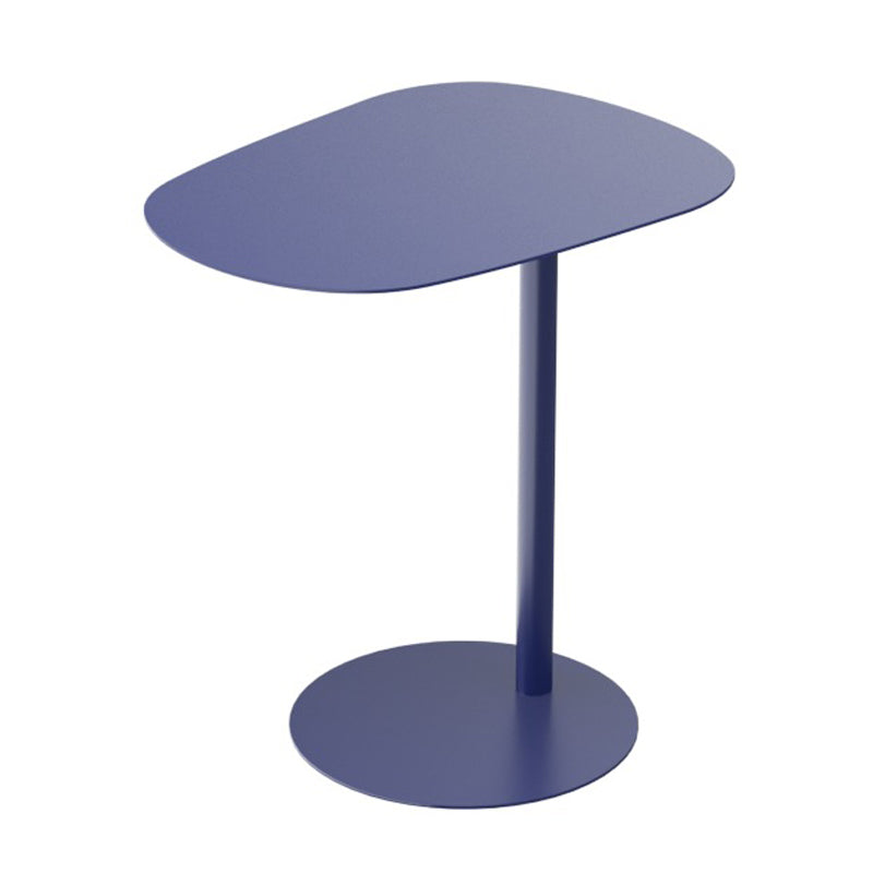 19.69" Wide Geometric Metallic Side Mid-Century Modern Table Pedestal End Table