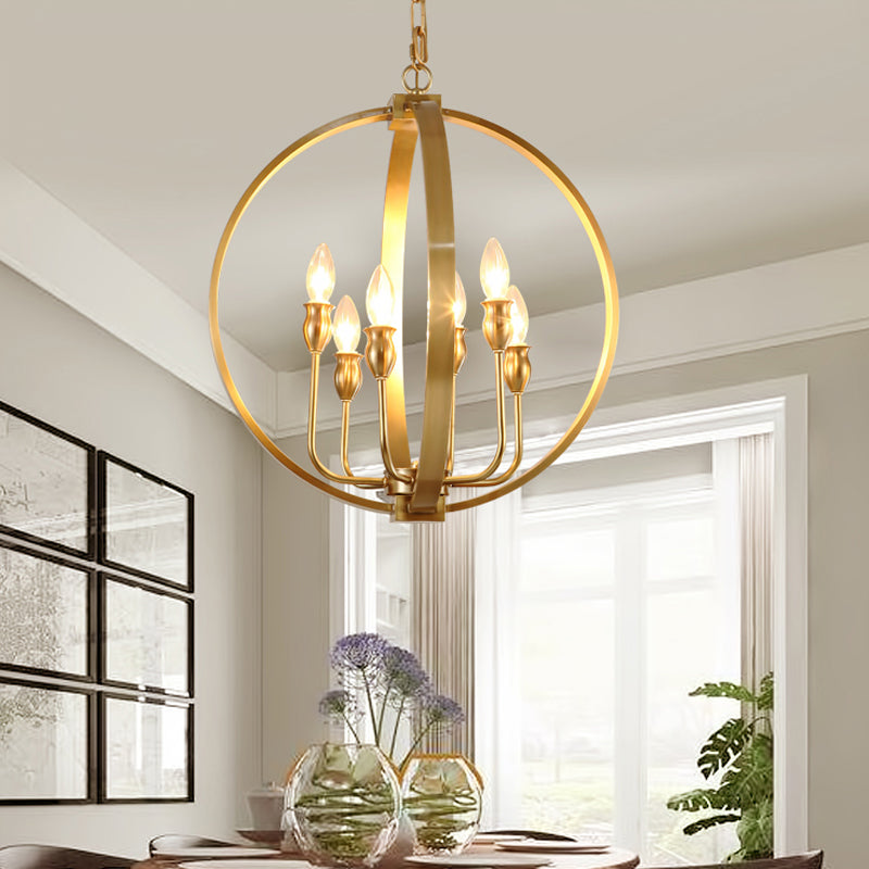 Gold 4/6 lumières lustre luminaire lux