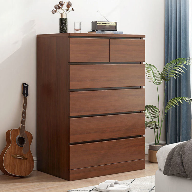 Wooden Accent Chest with Drawers Rectangle Contemporary Chest
