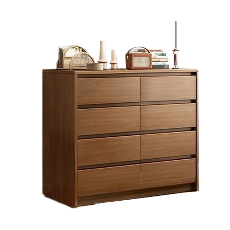 Wooden Accent Chest with Drawers Rectangle Contemporary Chest