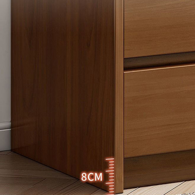 Wooden Accent Chest with Drawers Rectangle Contemporary Chest