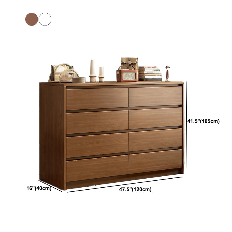 Wooden Accent Chest with Drawers Rectangle Contemporary Chest