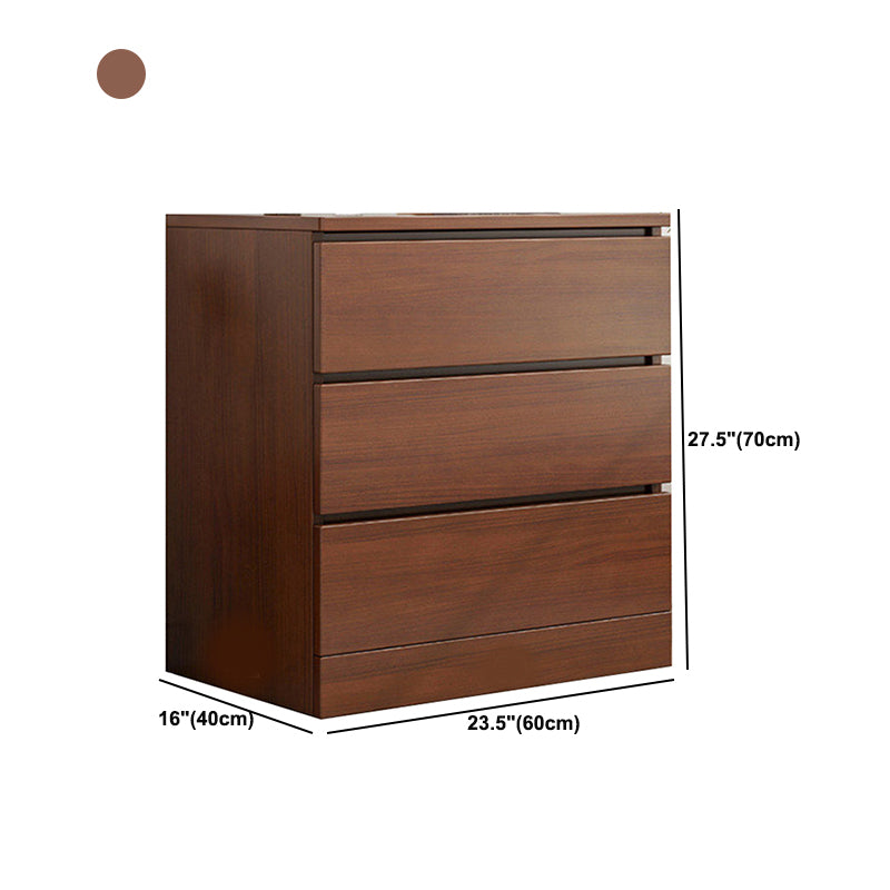 Wooden Accent Chest with Drawers Rectangle Contemporary Chest