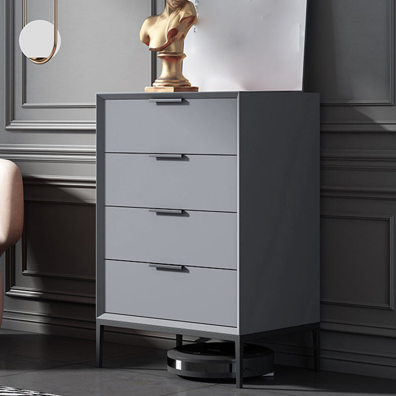 Contemporary Rectangle Accent Chest With3/4 Drawers and Straight Legs