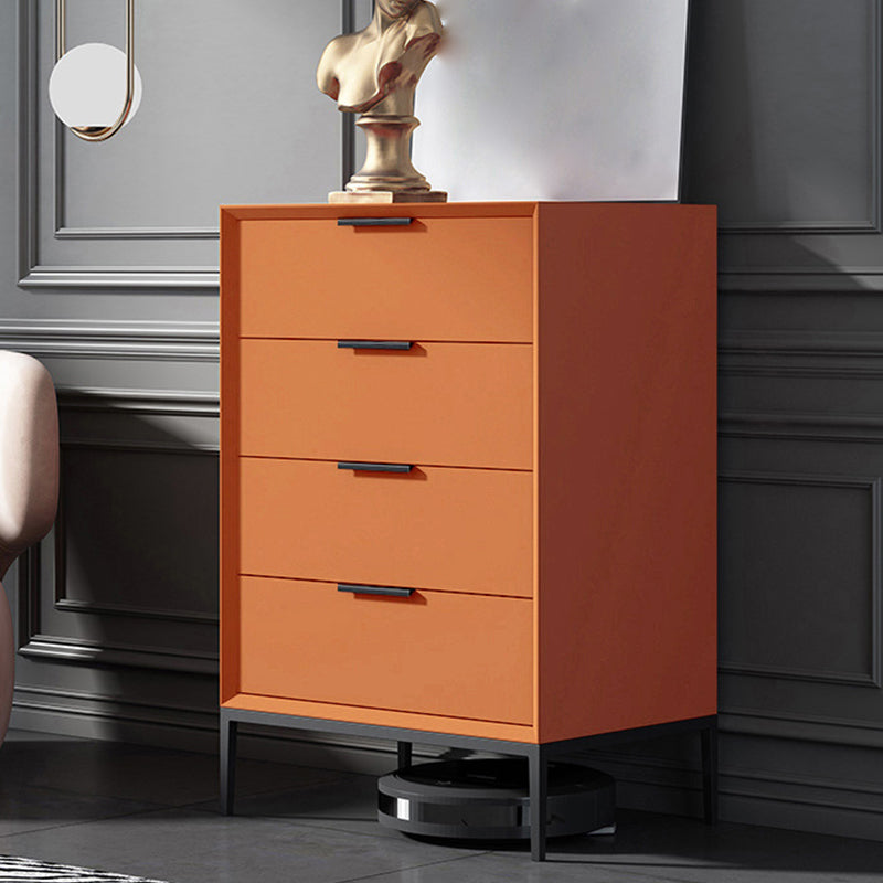 Contemporary Rectangle Accent Chest With3/4 Drawers and Straight Legs