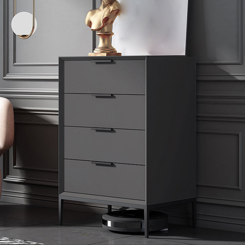 Contemporary Rectangle Accent Chest With3/4 Drawers and Straight Legs