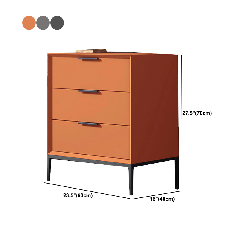 Contemporary Rectangle Accent Chest With3/4 Drawers and Straight Legs