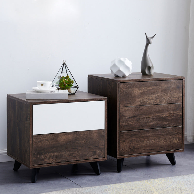 15.74" Wide Contemporary Accent Chest with Drawers Rectangle  Wood Chest