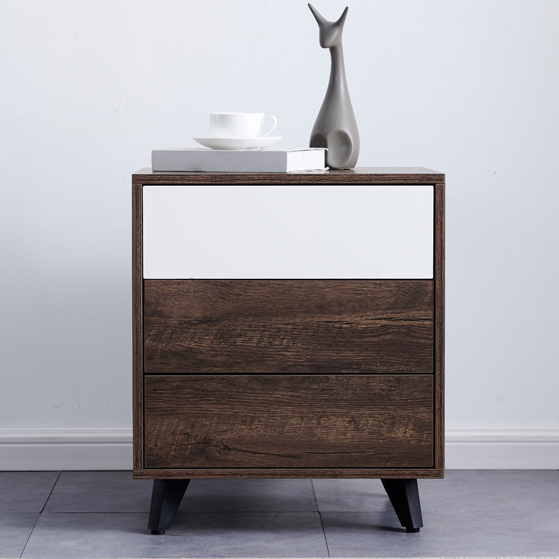 15.74" Wide Contemporary Accent Chest with Drawers Rectangle  Wood Chest