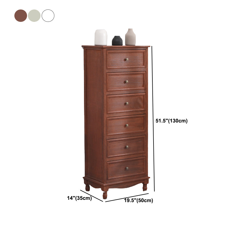 Contemporary Rectangle Accent Chest with Drawers 13.77" Wide Wood Chest