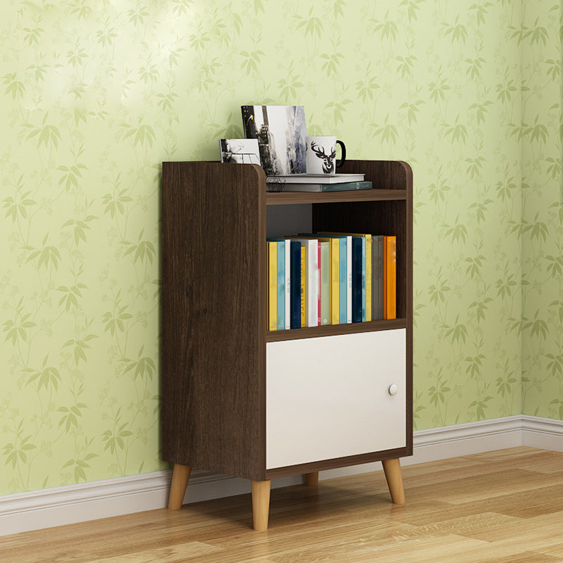 Scratch Resistant Rectangle Accent Cabinet 9.84" Wide Contemporary Wooden Cabinet