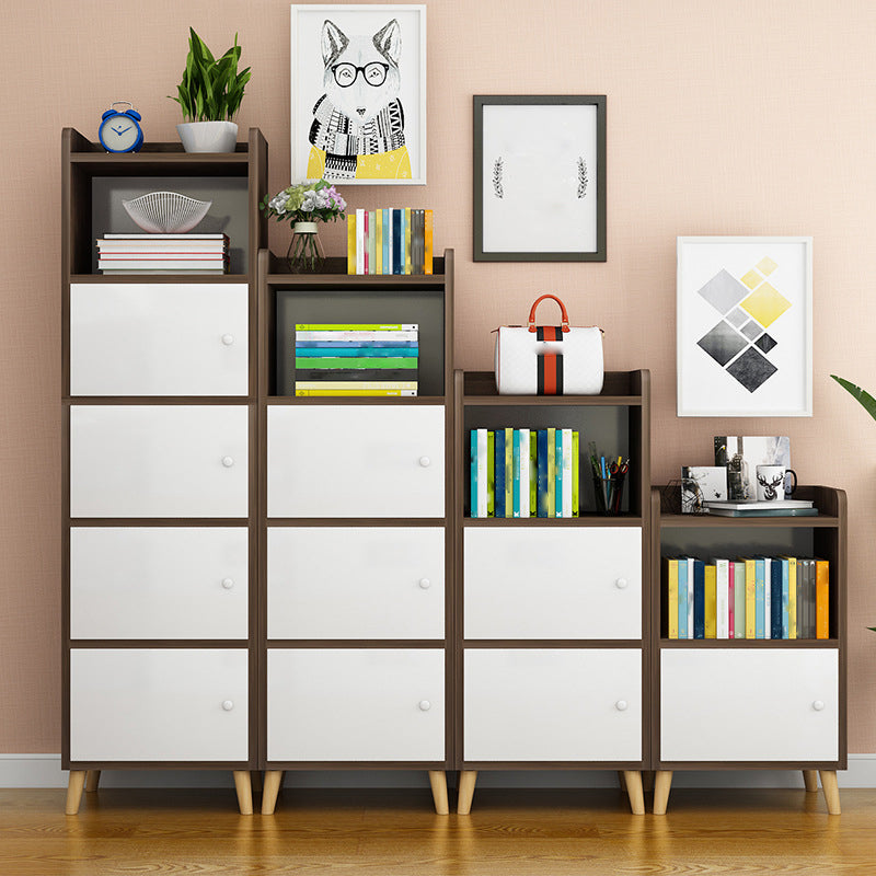 Scratch Resistant Rectangle Accent Cabinet 9.84" Wide Contemporary Wooden Cabinet