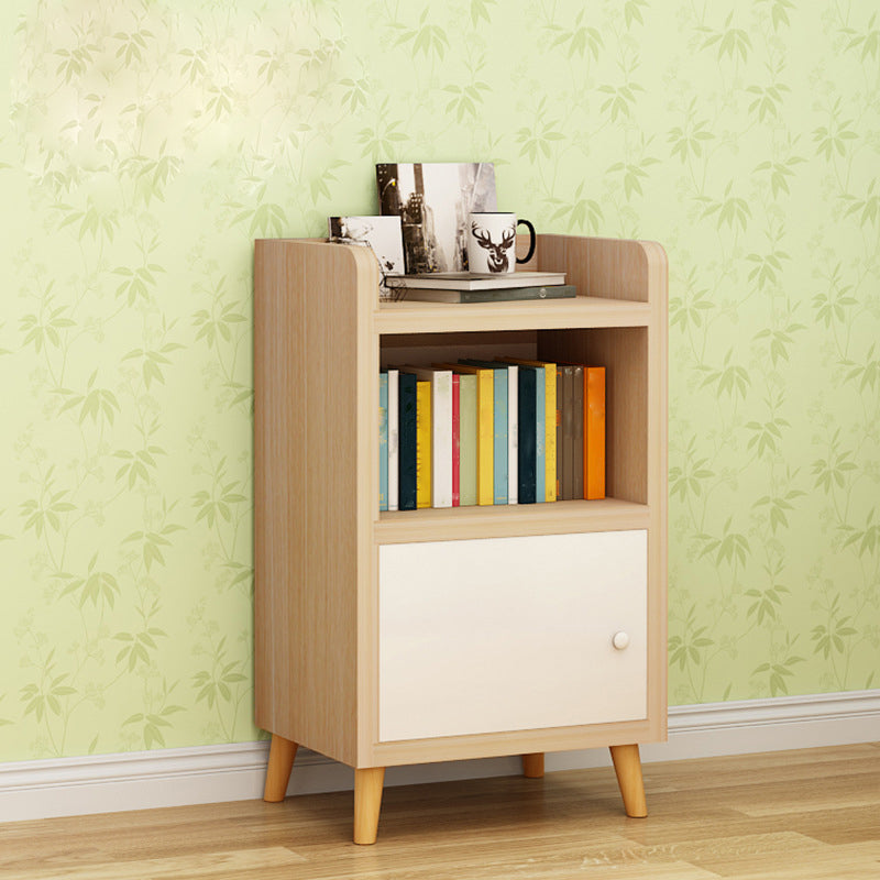 Scratch Resistant Rectangle Accent Cabinet 9.84" Wide Contemporary Wooden Cabinet