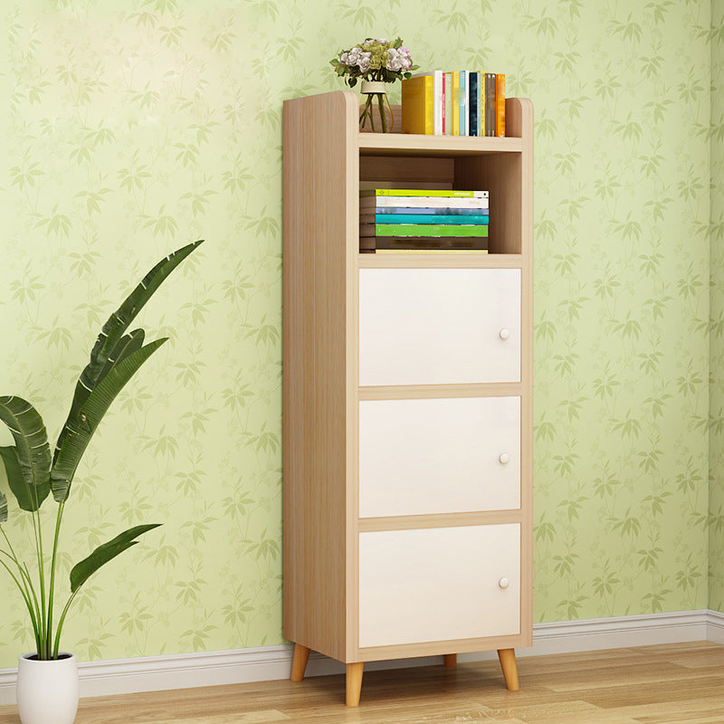 Scratch Resistant Rectangle Accent Cabinet 9.84" Wide Contemporary Wooden Cabinet