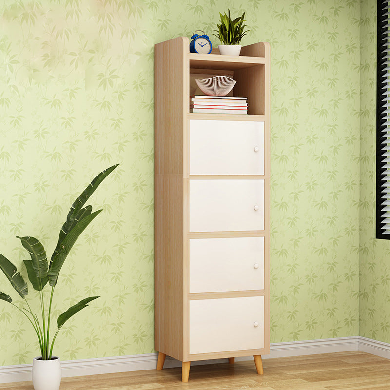 Scratch Resistant Rectangle Accent Cabinet 9.84" Wide Contemporary Wooden Cabinet