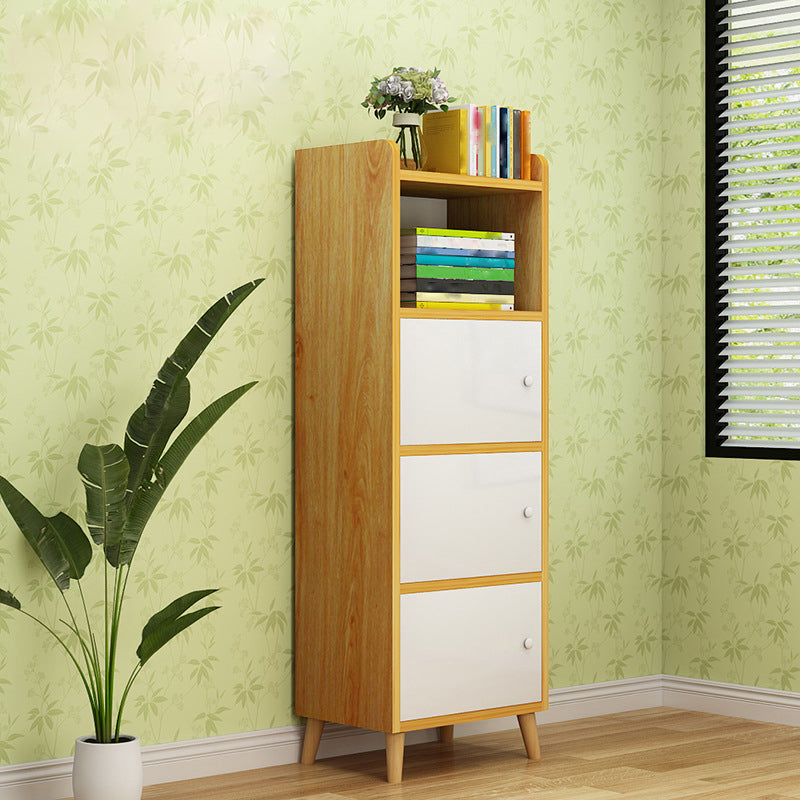 Scratch Resistant Rectangle Accent Cabinet 9.84" Wide Contemporary Wooden Cabinet